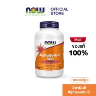 NOW AlphaSorb Vitamin C 500 with Rosehip 180 Veg Capsules นาวฟู้ดส์ อัลฟ่าซอร์บ วิตามินซี 500
