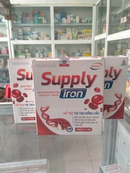 Sắt ống Supply iron và vitamin hỗ trợ tái tạo Hồng cầu  hỗ trợ giảm thiểu máu do thiếu sắtda xanh xa