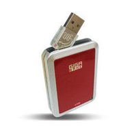 GIGABANK 2.2GB 1英吋微型硬碟式USB隨身碟 彩妝紅x1,神秘黑x1(含運)