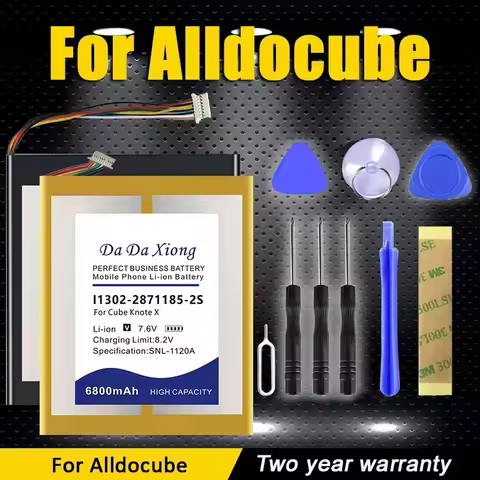 Replace Battery For Cube Alldocube iPlay Thinker Knote Iwork X 10 11 30 i20 i35 40 M5 M5S M5X Talk9x