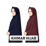 Khimar Hijab Instant Tudung Labuh Muslimah Wool Peach