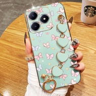 YBD Casing For Realme Note 50 Note 70 70T Realme C53 C63 C51 C51S C61 C65S Cute Girl Butterfly Shell