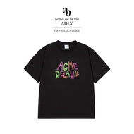 ADLV [acme de la vie] เสื้อยืด Oversize รุ่น Animated Font Short Sleeve T-Shirt Black (50171SAFSSU_U