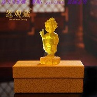 精品仿琉璃指天指地太子佛寶寶佛像佛堂供奉釋迦摩尼佛浴佛節擺件涵雅舍