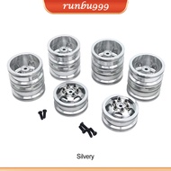 RCGOFOLLOW 16pieces Aluminum Alloy Shock-proof Metal Wheel Rims For 1/16 Rc Metal Wheel Rims WPL B16 B36 RC Car Part