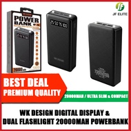 (REMAX) WK DESIGN Digital Display &amp; Dual Flashlight 20000mAh Powerbank(WP-266)
