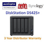 Synology DiskStation DS425+ 4-Bay NAS  - (Replace DS423+. without HDD, only support Synology HDD ) -