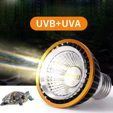 Professional 3W Reptile Lamp UVA UVB5.0 UVB10.0 Lmap LED Bulb Turtle Tortoise Lizard Basking Sunligh