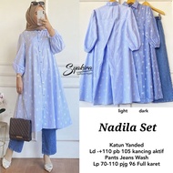 Nadila set tunik by Syakira - setelan Wanita