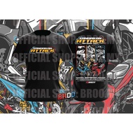[21broo] Sandakan Attack Event Tshirt Motorbike Thailook Streetwear Racing Tshirt Local Sabah