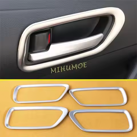 Matte Chrome Interior Door Handle Trims Cover For 2019-2024 Toyota Corolla Hatchback Sport Sedan Suz