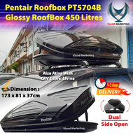 Pentair Roofbox PT5704B Glossy Roof box with Roof Rack L SIZE 450L Alza Exora Livina