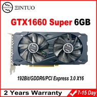 GTX1660 Super 6GB GTX1660 Super 6GB GTX1660 Super 6GB Gaming Graphics Card 192Bit GDDR6 DVI*1 HDMI*1 DP*1 8Pin PCI-E 3.0 X16 For NVIDIA GTX 1660S Desktop Gaming GPU