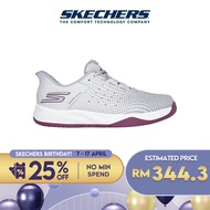 Skechers Women Slip-ins GO Pickleball Viper Court Reload Shoes - 172101C-GYPR Kasut Sneaker, Perempuan