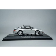 1/43 Mini Cut Porsche 993turbo Years Old Goods Original Box Preserved Silver Default Measles Free Sh