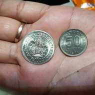 uang logam 50 , 100 rupiah