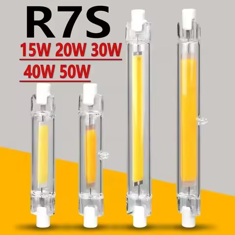 R7S LED Glass Tube COB Bulb 78MM 118MM High Power R7S Corn Lamp J78 J118 Replace Halogen Light AC 11