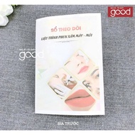 Lip - Eyebrow tattoo treatment book, spa treatment tracking book, 12-page book with A6 size hardcove