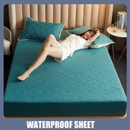 【Ready Stock】Saturn Home 100% COTTON Waterproof Mattress Protector Single Queen King Size Washable Fitted Bedsh bed shee