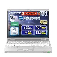 Panasonic Laptop 6th Generation CF- RZ5/CoreM5-6y57/vPRO 1.1GHz/10.1"/Touch Panel/FHD/Win 10/Office2019/PC Bag and Wireless Mouse Set Refurbished) 4GB SSD 128GB