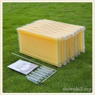 [ShiwakibcMY] 7x Apiculture Frame Kit with Extraction Tubes 18x9.6x1.8inch User Friendly