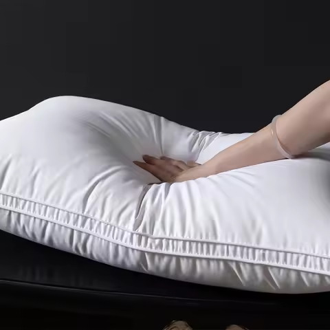 95% Goose Down Pillow, 1200TC Pima Fabric, 1000 Cleanliness, 1000+ Loft, 50x70cm, King/Queen Sizes