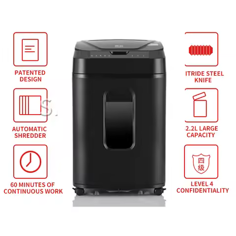 32.2L Paper Shredder Commercial Office Fully automatic large shredder paper Document shredder Electr