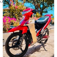 Moto 125zr Inner 125zr Meter 125zr ❖Coverset Original HLY - Yamaha 125z zr Merah Cili Stripe Siap Tampal -  PERCUMA EMBL