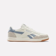 Reebok Court Advance Men's Casual Shoes Classic Tennis Leather Cushioning Comfortable Milk White Blue [100074283]