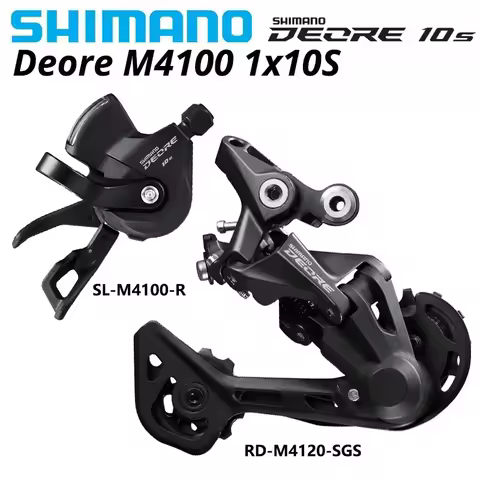Shimano Deore M4100 1x10S MTB Bike Derailleurs Groupset SL-M4100 Shifter Lever RD-M4120 RD-M5120 Rea