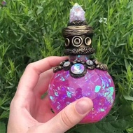Magic Potion Bottle Model Statue Small Resin Figurine Artistic Resin Statue for Fairy Garden Lawn De