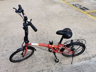 Dahon Dream D6單車 – 紅色20吋摺車, 6速, Jollymap 購入, 少用, HKD 800