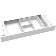 Under Desk Storage Drawer, 15.5Inch Shallow Under Desk Drawer Organizer (White 15.5 inch)