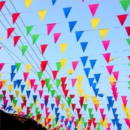Qw-7 Latest 150pcs colorful triangular cloth flags / 50 meters of renceng flags / Indonesian Indepen