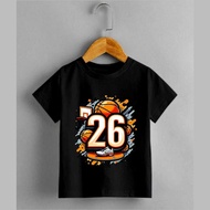26 basketball tops for kids unisex oblong t-shirts adult t-shirts