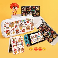 Switch Case Crayon Shin-chan Carrying Case for Nintendo Switch V1 V2/OLED Console Joy-Con Thumb Grip Cap Storage Bag Card Box Switch Game Accessories