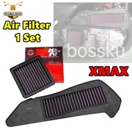 1 Set 2 Pcs Air Filter XMAX 250 300 Air Cleaner Racing K&N YAMAHA XMAX X MAX 250 X-MAX Air Filter Ai