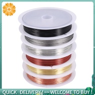 6 Pack Jewelry Beading Wire for Jewelry Making Supplies and Craft (24 Gauge)