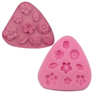 Flower Leaf Fondant Silicone Cake Mold DIY Baking Tools Pastry Baking Kitchen Mold H2409 6FXF