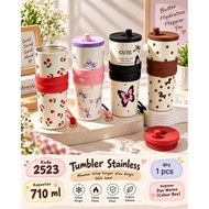 STAINLESS Steel TUMBLER with Pattern 710ML - Code 2523