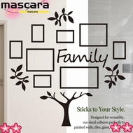 MARA Wall Sticker, 46.1x46.9 in Family Tree Photo Frame Wall Sticker, Photo Display Black Self Adhes