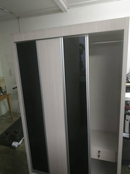 Wardrobe With Sliding Door 4x6 feet Almari Baju 4x6 kaki