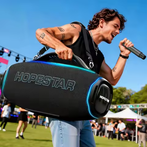 New Arrival HOPESTAR A90 Outdoor Big Power 700W Wireless BT Speaker Portable Waterproof TWS Party Ka
