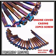 Y15ZR V1-V2 FZ150-V3 EX5 RS150R ENGINE COVER CASING SCREW SKRU TITANIUM GOLD YAMAHA FZ Y15 CLUTCH MA