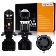 2PCS H4 H7 LED Projector Turbo Fan Car Headlight Mini Lens Y10 Bulb Canbus LED Auto Motorcycles Head