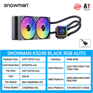 CPU LIQUID COOLER (ระบบระบายความร้อนด้วยน้ำ) SNOWMAN KS120 / KS240 / KS360 For Intel / AMD / Xeon (ข
