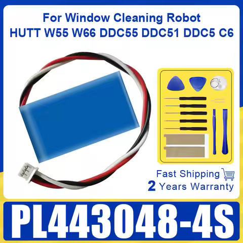443048-4S 14.8V 800mAh Li-Ion Battery For Window Cleaning Robot PL443048-4S HUTT W55 W66 DDC55 DDC51
