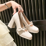 Women's 7 Inch High Heels with Bow Edges, High Quality Soft Leather, Type 1, Standard Form