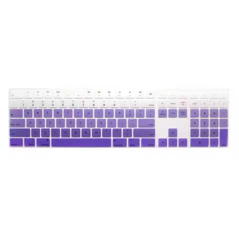 Custom-Fit Keyboard Skin for Apple Magic Keyboard A1843 with Numeric Pad - US English Layout