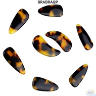 BRABRAA 8PCS Guzheng Nail Covers, Plastic Tortoiseshell Transparent Blue Color Guzheng Finger Picks,